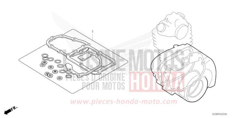 TROUSSE DE JOINT B de CRF125F "Petites Roues" EXTREME RED (R292) 2025